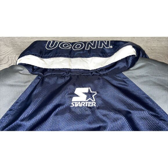 Vintage 1990s Starter UCONN Huskies NCAA Winter Jacket Lined Coat Size XL RARE - Picture 15 of 15
